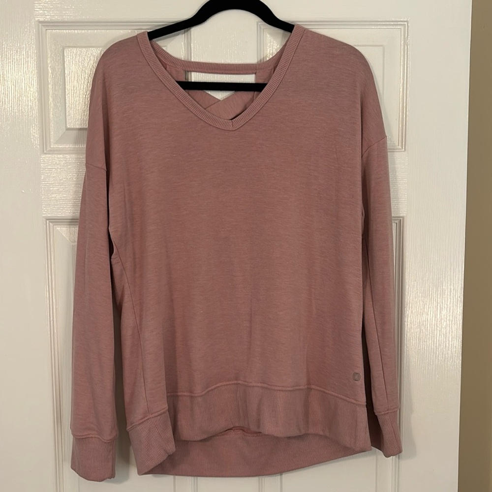 Light Pink Sweater with Open Back